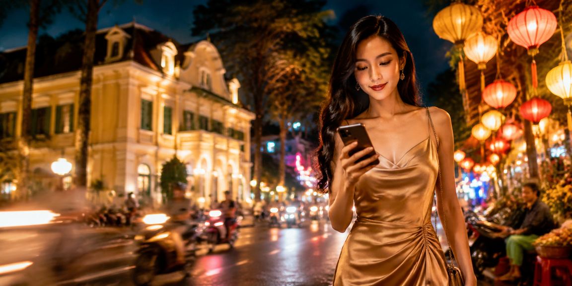 Khung cảnh Đà Lạt chợ đêm gợi trải nghiệm casino trên mobile